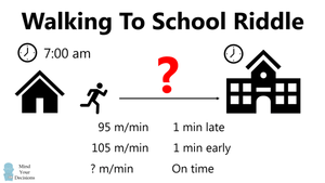 Thử thách trí não với bài toán đi học thú vị