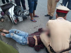 Kẻ côn đồ giật túi xách, đạp đổ xe khiến cô gái trẻ bị chấn thương nặng