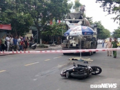 Đi viếng mộ về, 3 mẹ con bị xe bồn cán thương vong