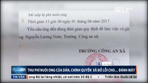 Thu phí nuôi ong của dân, chính quyền xã đổ lỗi cho... đánh máy