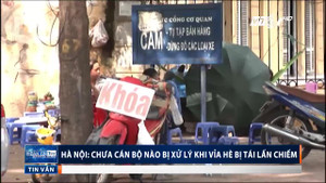 Vỉa hè Hà Nội bị tái chiếm, chưa cán bộ nào bị xử lý