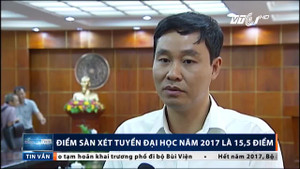 Điểm sàn xét tuyển đại học năm 2017 là bao nhiêu?
