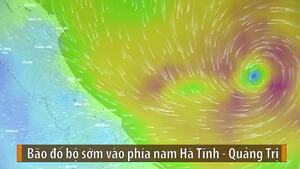 Chiều nay 25/7, bão số 4 đổ bộ Hà Tĩnh - Quảng Trị