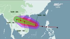 Tin mới nhất bão số 10: Chi tiết đường đi của bão