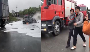 Xe bán tải tông liên hoàn xe máy ở Hà Nội: Nạn nhân kể phút thoát chết thần kỳ