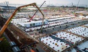 Bệnh viện dã chiến thứ 2 của Trung Quốc xây xong trong 12 ngày