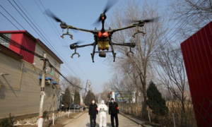 Trung Quốc dùng máy bay không người lái trong trận chiến chống virus corona