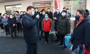 Chủ tịch Tập Cận Bình đeo khẩu trang kiểm tra phòng chống dịch corona tại Bắc Kinh