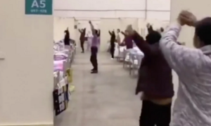 Bệnh nhân nhiễm virus corona ở Vũ Hán nhảy múa tập thể, tự khích lệ tinh thần 