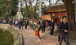 Ảnh: Các điểm tham quan du lịch Hà Nội dần đông khách trở lại