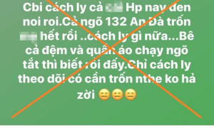 Phạt 10 triệu đồng người phụ nữ đăng tin sai lệch dịch Covid-19 ở Hải Phòng