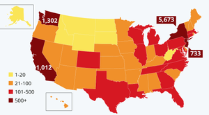 Mỹ tăng kỷ lục, đứng thứ 3 thế giới về số người nhiễm virus corona