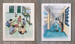 Loạt tranh nghệ thuật tái hiện cuộc sống cách ly của chàng du học sinh Anh