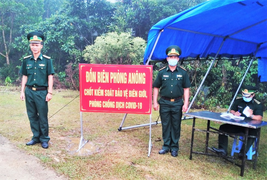 Chống dịch Covid-19, lính biên phòng túc trực 24/24 dọc biên giới Việt - Lào
