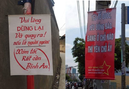 Dân mạng phát sốt với biểu ngữ cực 'chất' phòng chống Covid-19