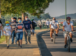 Công viên, quảng trường Đà Lạt đông đúc những ngày cách ly toàn xã hội