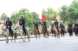 Cảnh sát cơ động Kỵ binh có thể tham gia lễ đón nguyên thủ các nước