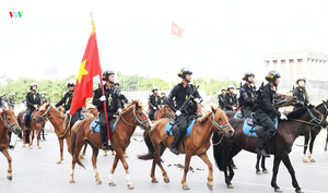 Cảnh sát cơ động Kỵ binh có thể tham gia lễ đón nguyên thủ các nước