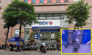 Khởi tố vụ án nổ súng cướp ngân hàng BIDV ở Hà Nội