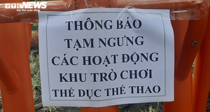 Ảnh: Công viên ở TP.HCM dừng hoạt động để phòng, chống COVID-19
