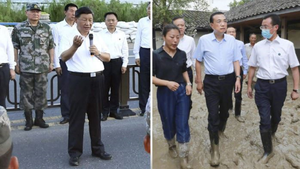 Lũ lớn, Chủ tịch và Thủ tướng Trung Quốc cùng rời Bắc Kinh đi thị sát