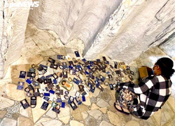 Hầm chứa tro cốt ở chùa Kỳ Quang 2 trước ngày người dân vào nhận diện