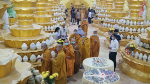 Hầm chứa tro cốt ở chùa Kỳ Quang 2 trước ngày người dân vào nhận diện