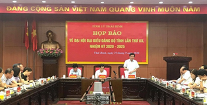 Đại hội Đảng bộ tỉnh Thái Bình sẽ khai mạc ngày 14/10