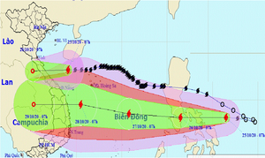 Bão số 9 đang hình thành, giật cấp 11 hướng vào Biển Đông