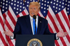 Tổng thống Trump tuyên bố chiến thắng dù chưa kiểm phiếu xong