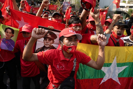 Myanmar: Thêm 1 người chết, ‘biểu tình không người’ ứng phó quân đội