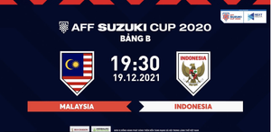 Xem trực tiếp Malaysia vs Indonesia vòng bảng AFF Cup 2020 trên kênh nào?