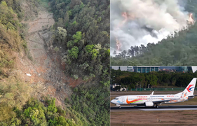 Trung Quốc kết thúc hoạt động tìm kiếm tại hiện trường vụ máy bay rơi