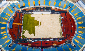 Ảnh: Sân Mỹ Đình trước ngày khai mạc SEA Games 31