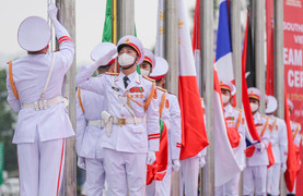 Ảnh: Trang nghiêm Lễ thượng cờ SEA Games 31