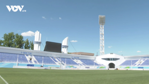 Toàn cảnh sân vận động Lokomotiv, nơi diễn ra trận U23 Việt Nam - U23 Hàn Quốc