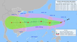Bão Noru tăng 2 cấp chỉ sau ít giờ, có thể giật cấp 16