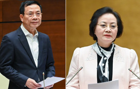 Hôm nay Bộ trưởng Thông tin và Truyền thông, Bộ trưởng Nội vụ trả lời chất vấn