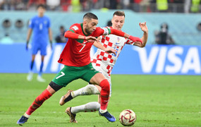 Trực tiếp bóng đá Croatia 2-1 Maroc: Hakim Ziyech nỗ lực