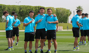 U23 Việt Nam rèn quân trên sân Messi từng tập luyện