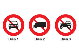Đâu là biển cấm ô tô tải?