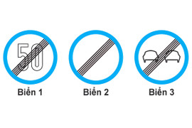 Biển nào báo hiệu hết cấm vượt?