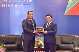 Đoàn đại biểu dự Hội nghị Nghị sĩ trẻ toàn cầu lần thứ 9 thăm Vịnh Hạ Long