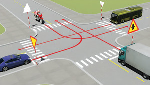 Các xe đi theo thứ tự thế nào để đúng quy tắc giao thông?