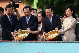 Chủ tịch nước Võ Văn Thưởng chúc Tết kiều bào tại Xuân Quê hương 2024