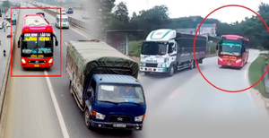 Cận cảnh xe lớn, xe bé ‘liều mạng’ cướp làn, vượt ẩu trên khắp các tuyến đường