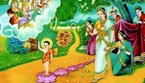 Khi Đức Phật khất thực ở nơi người dân oán hận nghĩ ngài gây nạn đói