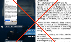 Mời công an điều tra người tung tin lộ đề thi tốt nghiệp THPT 2024