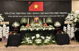 Đại sứ quán Việt Nam ở nước ngoài tổ chức Lễ viếng Tổng Bí thư Nguyễn Phú Trọng