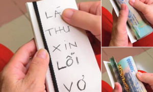 Thư xin lỗi vợ gây sốt mạng 